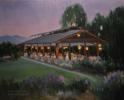 Descanso Gardens Rosarium Wedding Rose Garden Live Event Painter Karen Winters